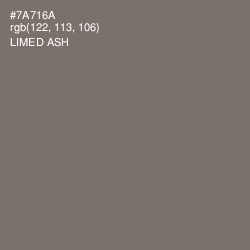 #7A716A - Limed Ash Color Image